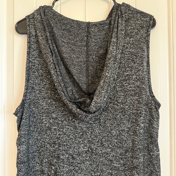 Danskin super soft casual dark grey hooded vest women's L - Picture 6 of 7